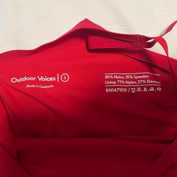 Outdoor Voices Exercise Dress - Red - Small - Picture 3 of 5
